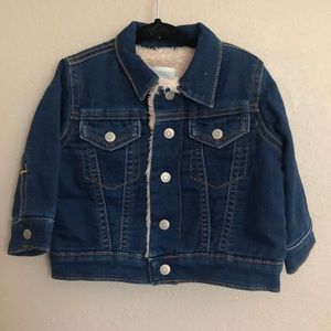 NWT Gymboree Sherpa lined Jean jacket size 6-12m